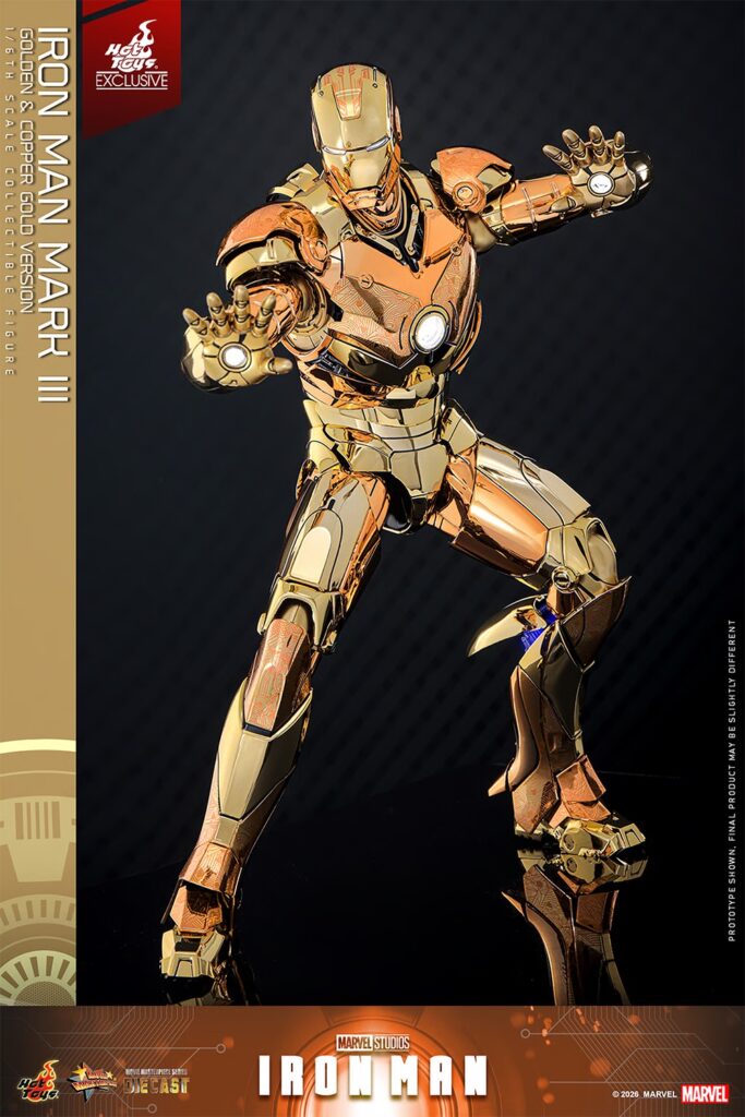 Hot Toys Iron Man Mark III (Golden & Copper Gold Version) — MMS848D78 1/6 Scale Figur
