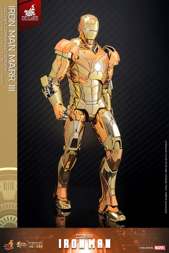 Hot Toys Iron Man Mark III (Golden & Copper Gold Version) — MMS848D78 1/6 Scale Figur