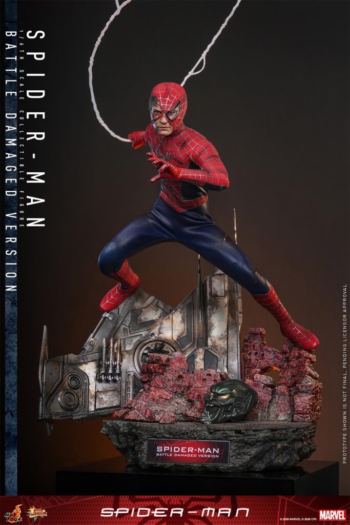 Hot Toys - Spider-Man Battle Damaged Version - MMS859 1/6 Scale Figur aus Spider-Man (2002)
