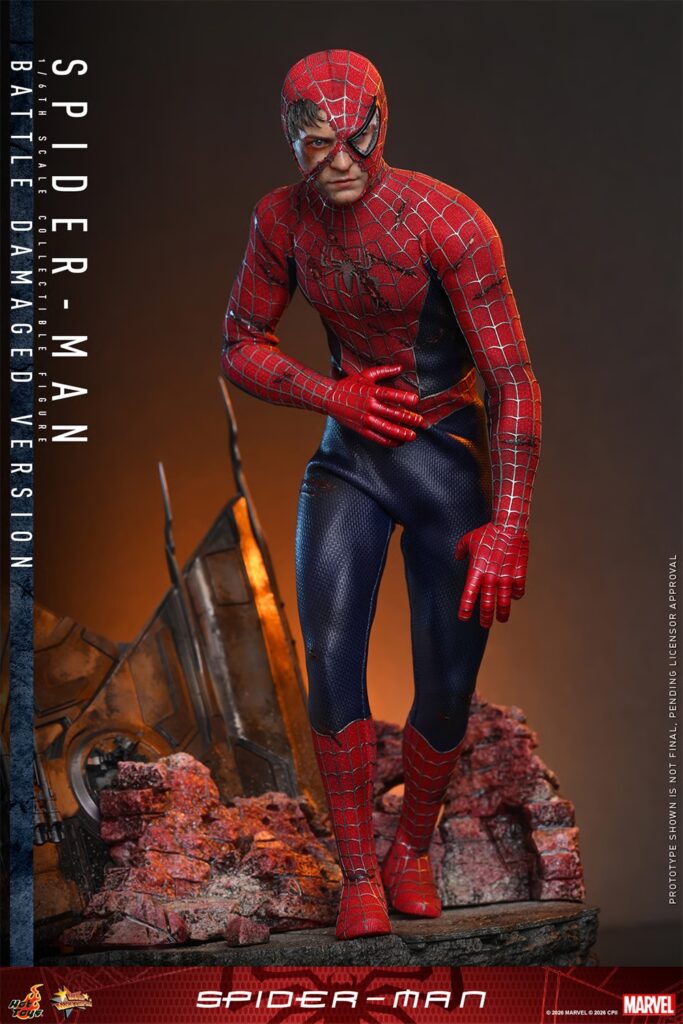 Hot Toys - Spider-Man Battle Damaged Version - MMS859 1/6 Scale Figur aus Spider-Man (2002)