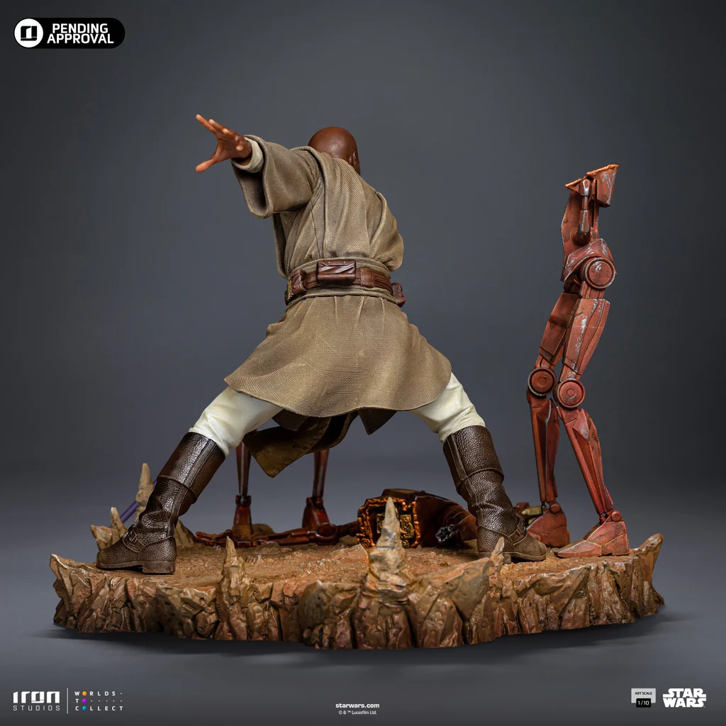 Iron Studios Mace Windu Art Scale 1/10 Statue aus Star Wars: Episode II