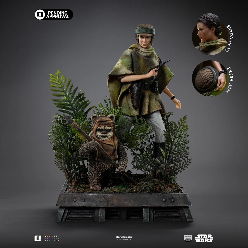 Iron Studios - Leia & Wicket (Star Wars: Return of the Jedi) - Art Scale 1/10 Statue