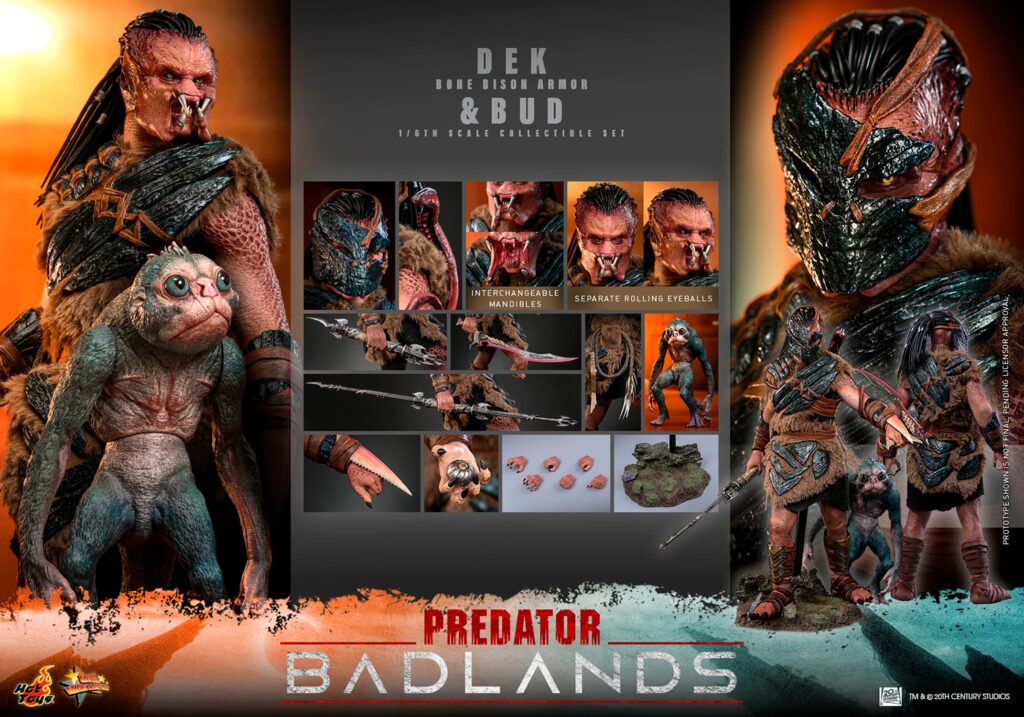 Hot Toys - Dek (Bone Bison Armor) & Bud - MMS873 - Predator: Badlands