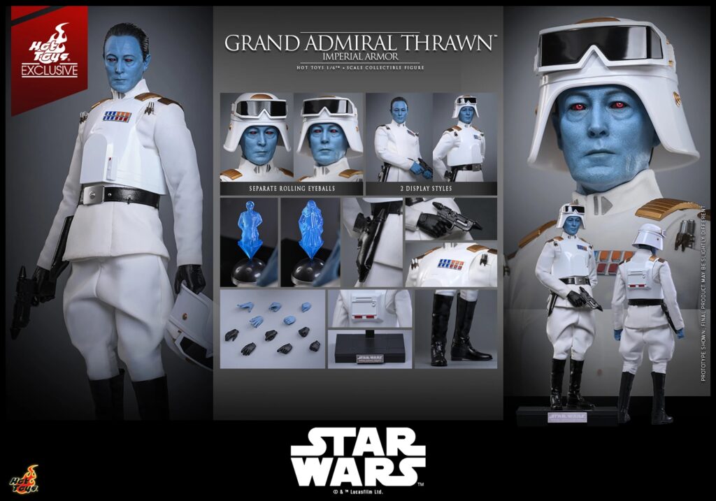 Hot Toys - Grand Admiral Thrawn (Imperial Armor) TMS169 — 1/6 Scale Figur aus Star Wars: Rebels — Jetzt Vorbestellen - LIMITIERT 2.500