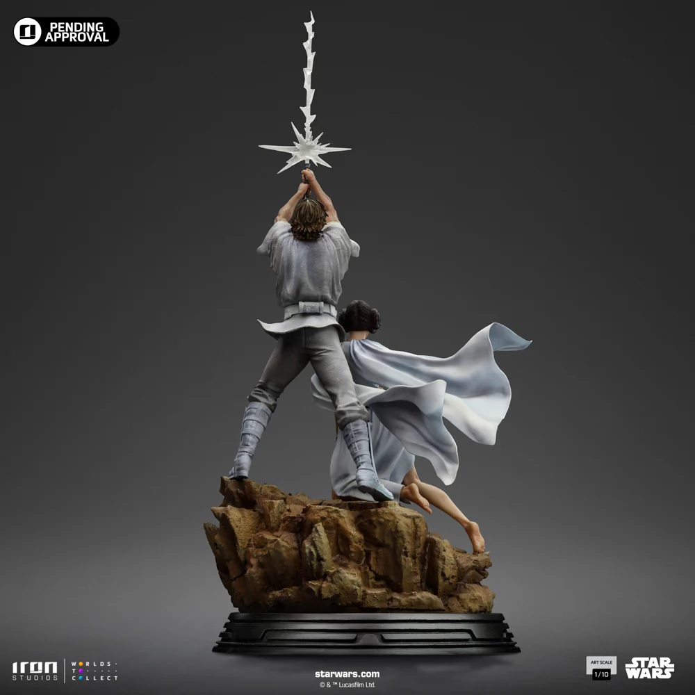 Iron Studios - Luke und Leia Movie Poster — Star Wars Deluxe Art Scale 1/10 Statue