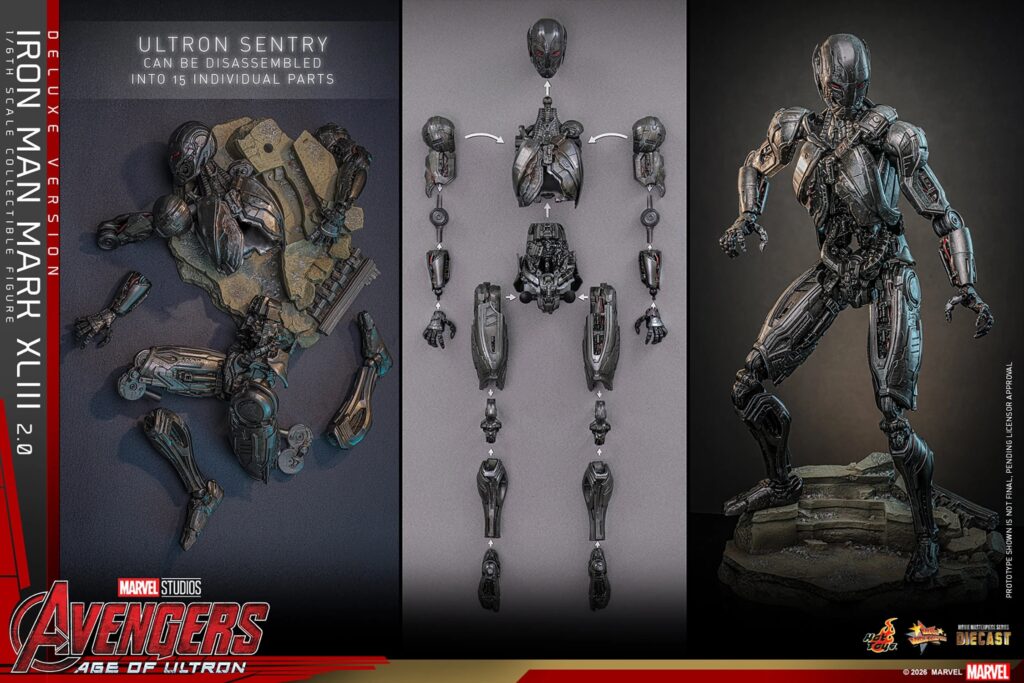 Hot Toys - Iron Man Mark XLIII 2.0 Deluxe Version – Avengers: Age of Ultron
