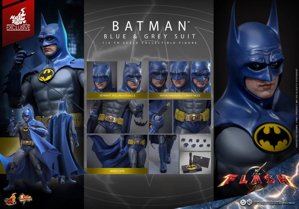 Hot Toys - Batman (Blue & Grey Suit) MMS834 - 1/6 Scale Figur aus The Flash - Jetzt kaufen - Limitiert 1.500 Stck.