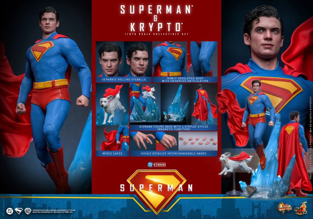 Hot Toys - Superman & Krypto MMS812 - 1/6 Scale Figuren-Set aus dem DC-Film