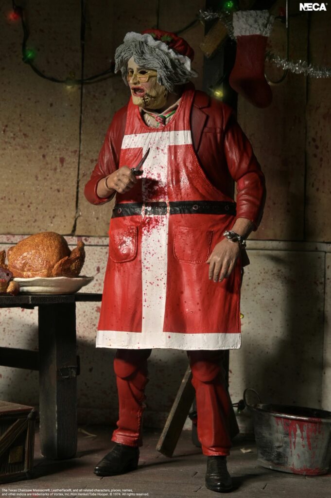 NECA - Santa Leatherface - Ultimate 7 Zoll Actionfigur aus Texas Chainsaw Massacre