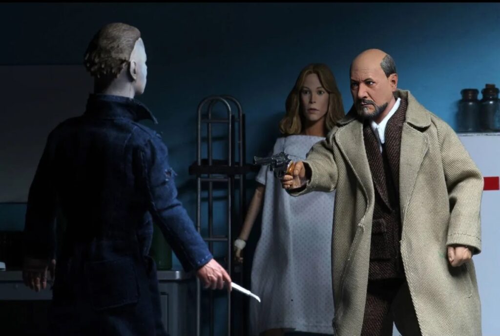 NECA - Doktor Loomis & Laurie Strode - Halloween 2 Retro Cloth Figuren-Set