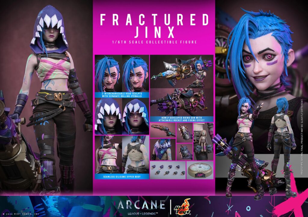Hot Toys - Fractured Jinx - TMS183 1/6 Scale Figur aus Arcane Season 2