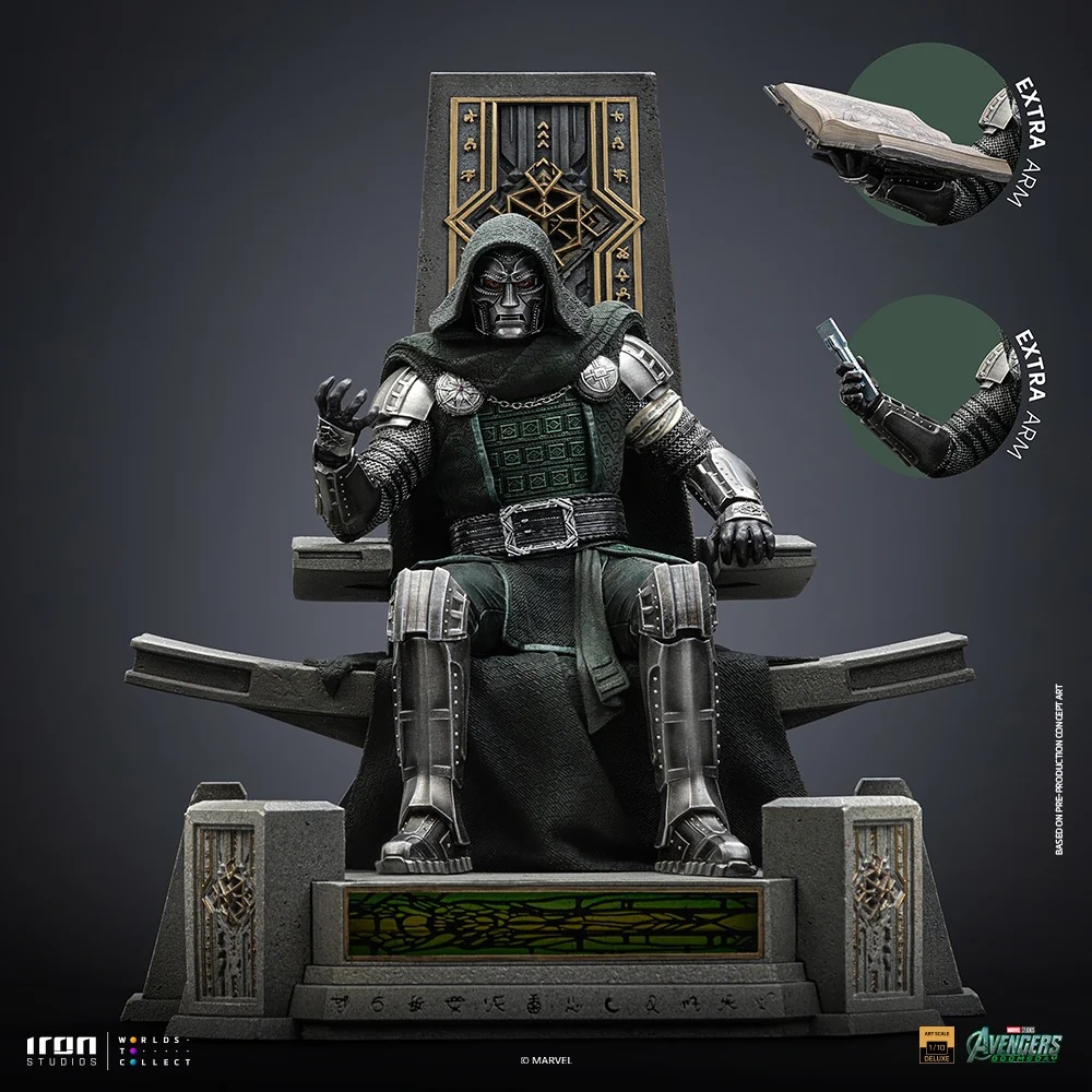 Iron Studios - Doctor Doom on Throne - Art Scale 1/10 Statue aus Avengers: Doomsday