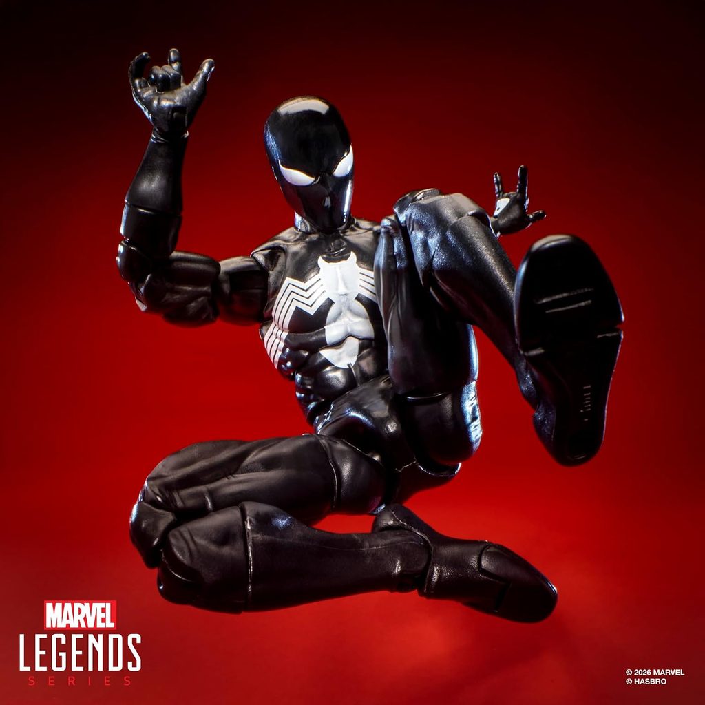 Hasbro - Marvel Legends - Symbiote Spider-Man - Deluxe 6-Zoll-Figur aus der Maximum Series