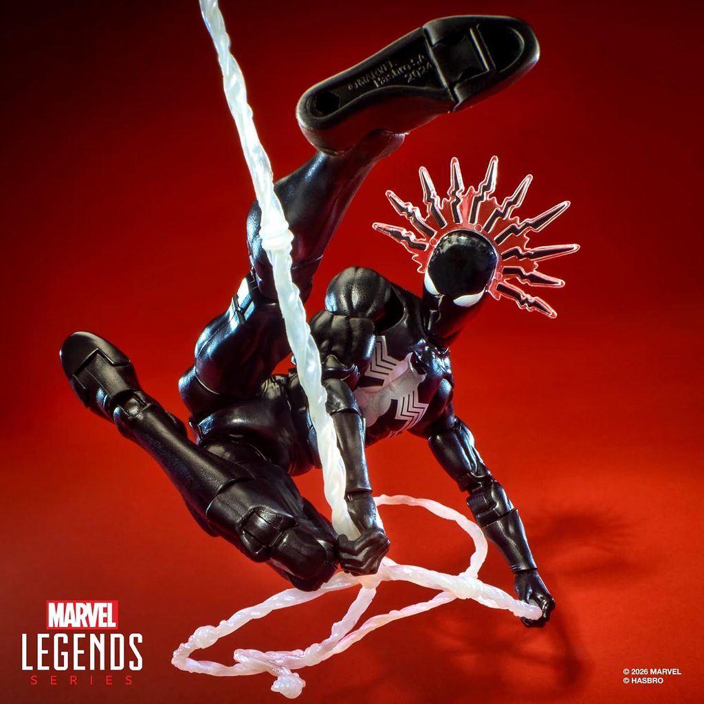 Hasbro - Marvel Legends - Symbiote Spider-Man - Deluxe 6-Zoll-Figur aus der Maximum Series