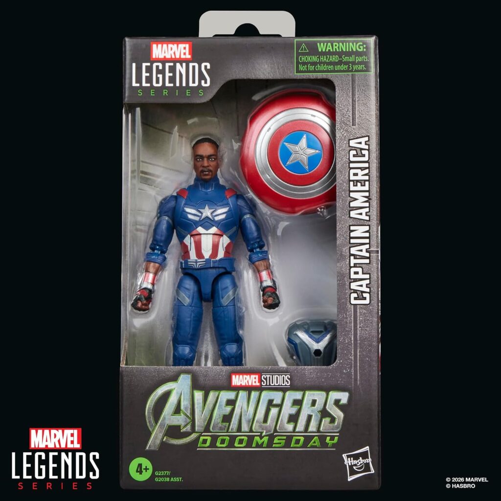 Hasbro - Marvel Legends Captain America - Avengers: Doomsday 6-Zoll-Figur mit Schild und Rucksack