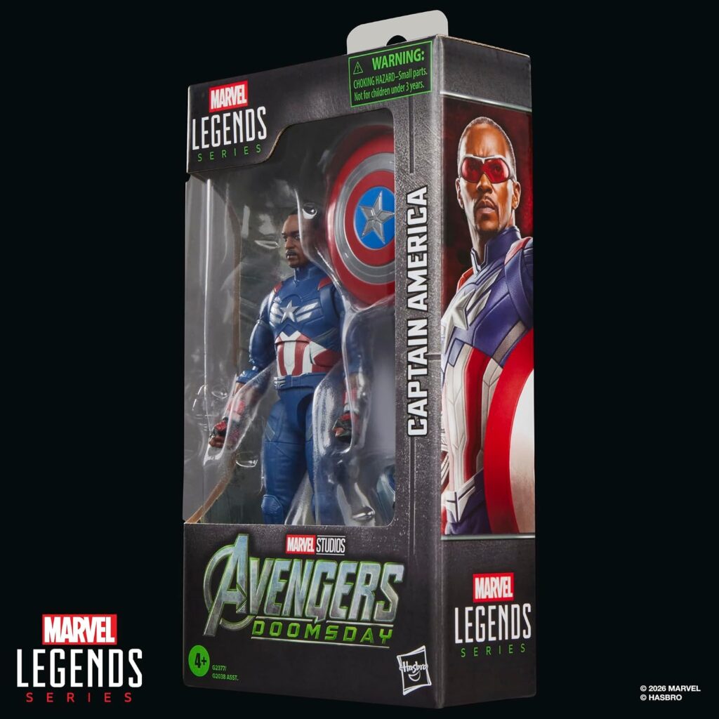 Hasbro - Marvel Legends Captain America - Avengers: Doomsday 6-Zoll-Figur mit Schild und Rucksack