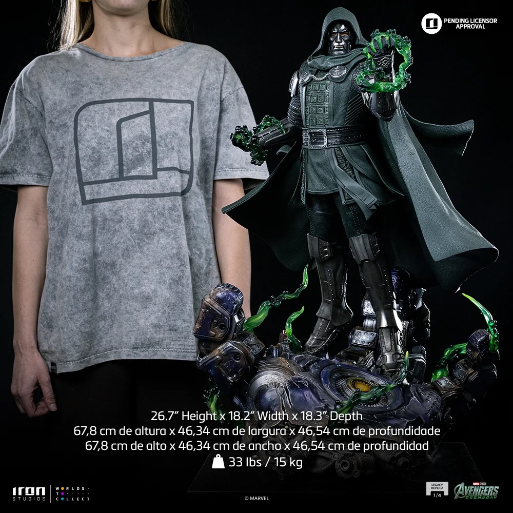 Iron Studios - Doctor Doom - Legacy Replica 1/4 Statue aus Avengers: Doomsday