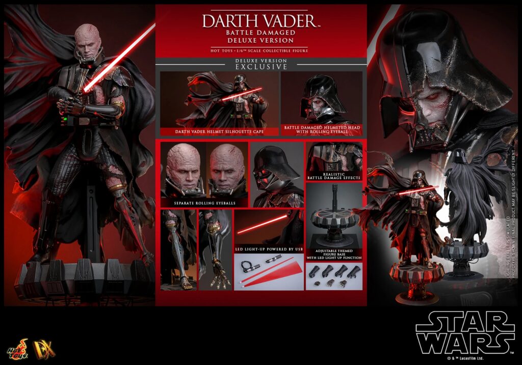Hot Toys - Darth Vader Battle Damaged Deluxe Version - DX45 1/6 Scale Figur