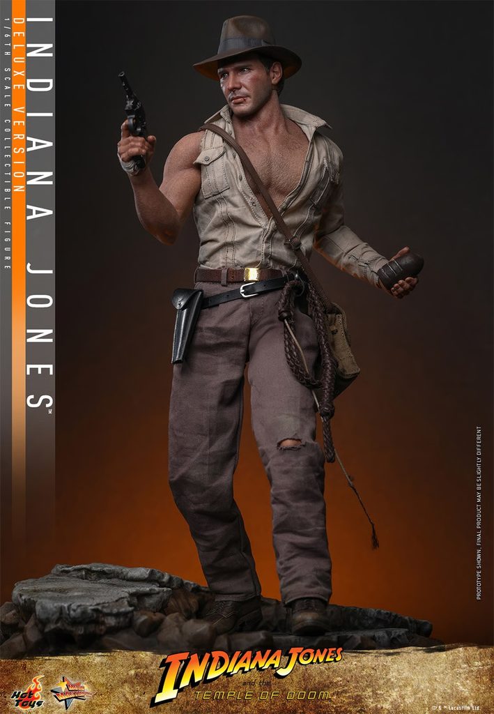 Hot Toys - Indiana Jones - Deluxe Version Sixth Scale Figur aus Temple of Doom mit Skull-Altar-Diorama