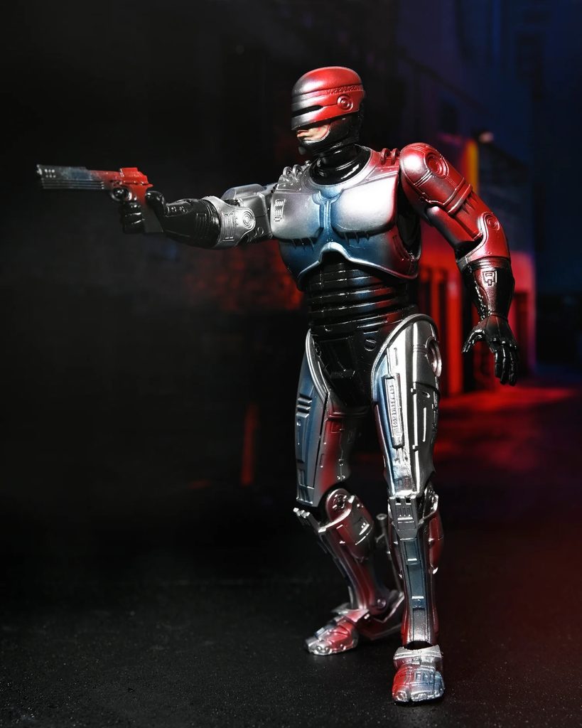 NECA - RoboCop Poster Series Ultimate - RoboCop 7 Zoll Figur im Kinoplakat-Design