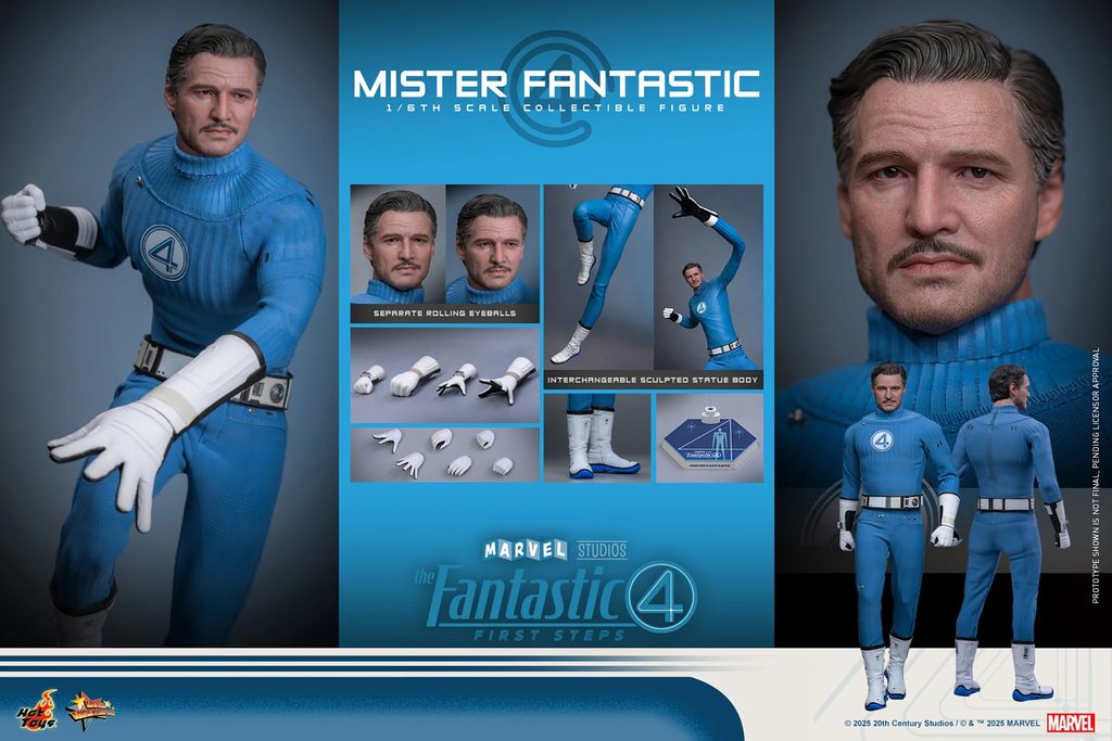 Hot Toys - Mister Fantastic - MMS821 Sixth Scale Figur aus The Fantastic Four: First Steps