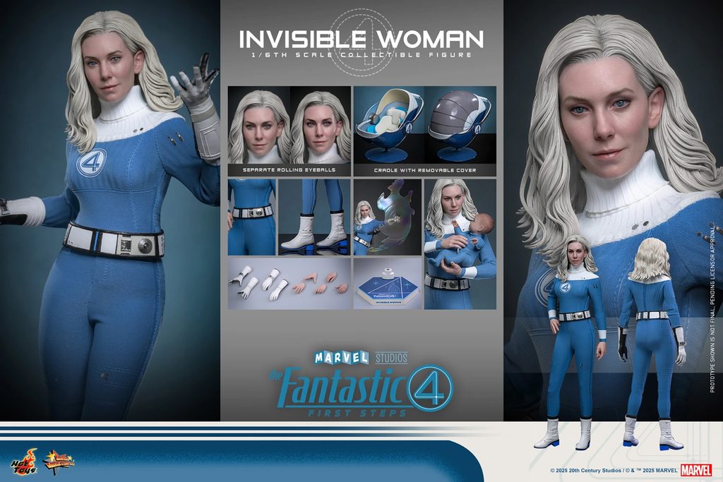 Hot Toys - Invisible Woman - MMS823 1/6 Scale Figur aus The Fantastic Four: First Steps