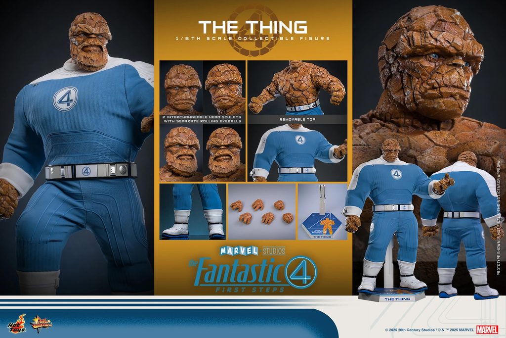 Hot Toys - The Thing MMS813 - 1/6 Scale Figur aus Fantastic Four: First Steps
