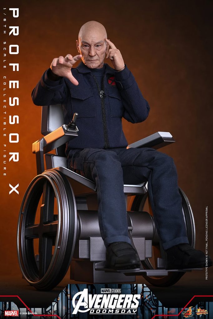 Hot Toys – Professor X – MMS917 1/6 Scale Figur mit Rollstuhl aus Avengers: Doomsday