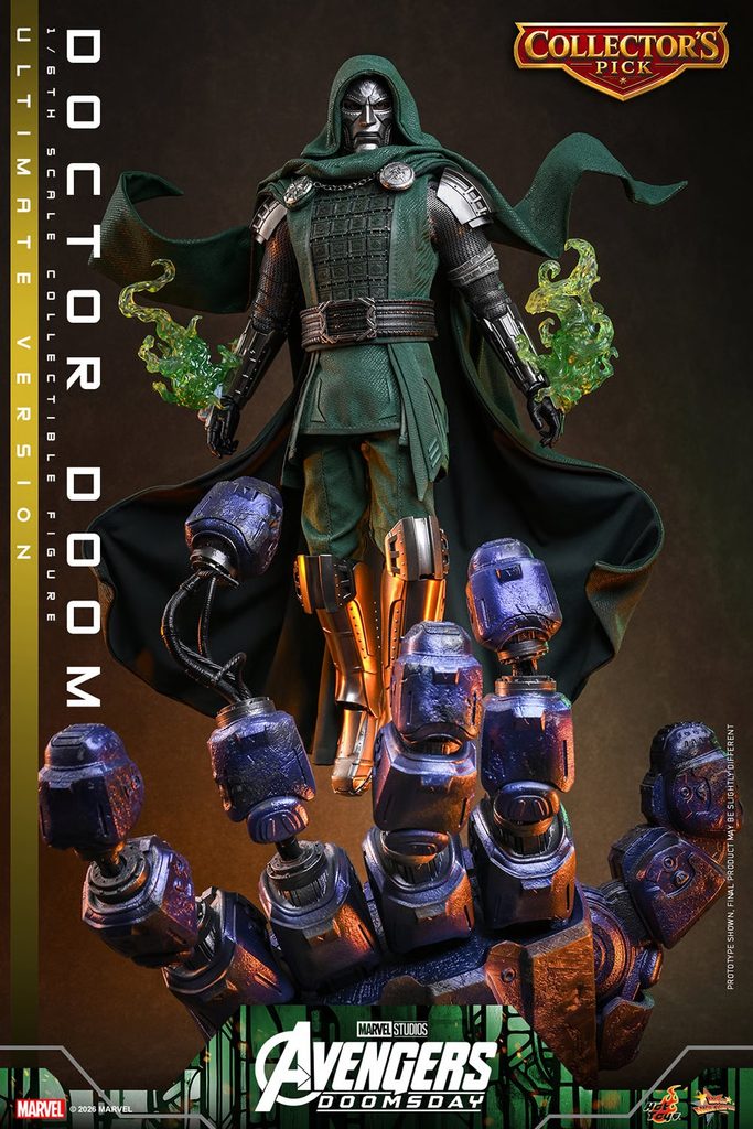 Hot Toys – Doctor Doom (Ultimate Version) – MMS907 mit Sentinel-Hand-Diorama aus Avengers: Doomsday