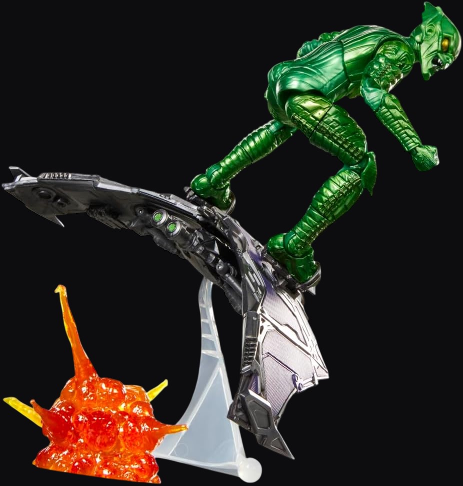 Hasbro – Green Goblin – Marvel Legends Deluxe aus Spider-Man: No Way Home mit Gleiter und zerbrochener Maske