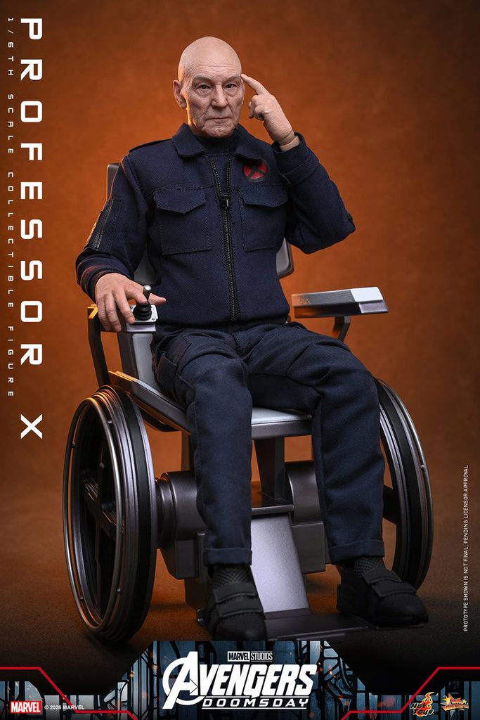 Hot Toys – Professor X – MMS917 1/6 Scale Figur mit Rollstuhl aus Avengers: Doomsday