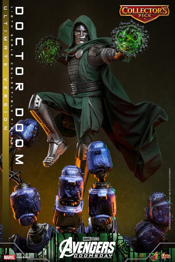 Hot Toys – Doctor Doom (Ultimate Version) – MMS907 mit Sentinel-Hand-Diorama aus Avengers: Doomsday