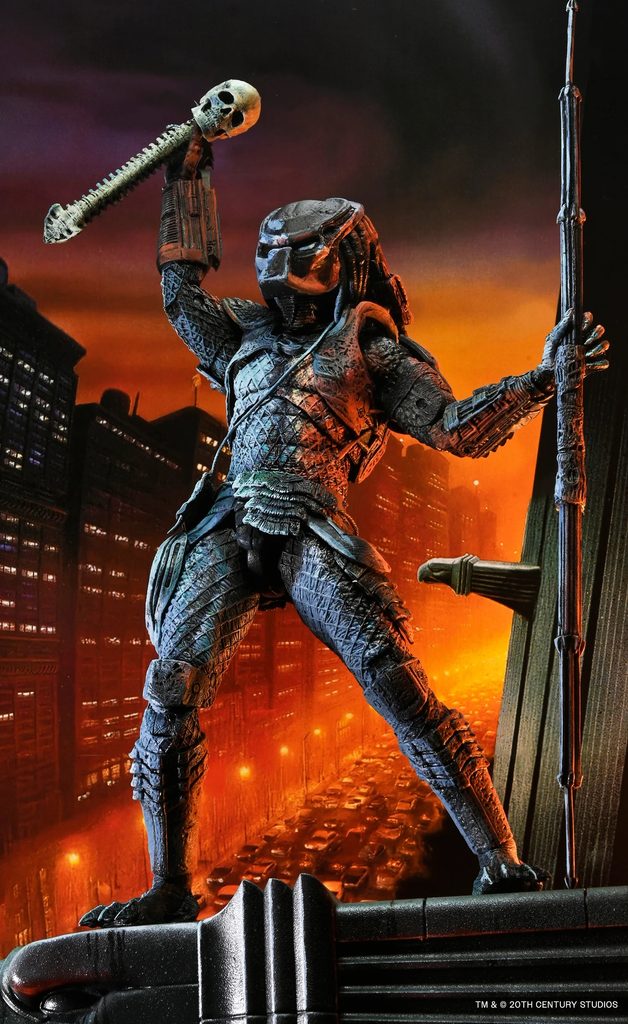 NECA – Predator 2 City Hunter – Poster Series 7″ Figur mit Gargoyle-Base