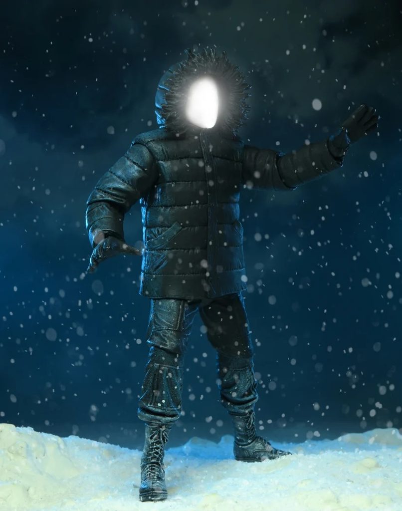 NECA – The Thing – Poster Series 7″ Figur mit LED-Gesicht im Kinoplakat-Design