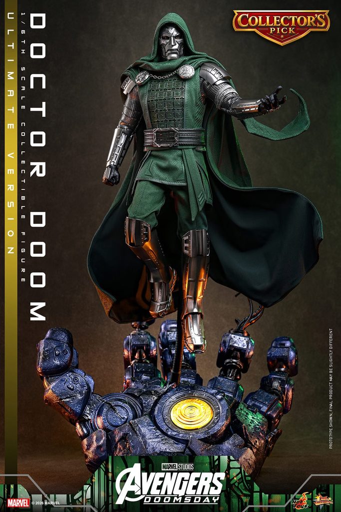 Hot Toys – Doctor Doom (Ultimate Version) – MMS907 mit Sentinel-Hand-Diorama aus Avengers: Doomsday
