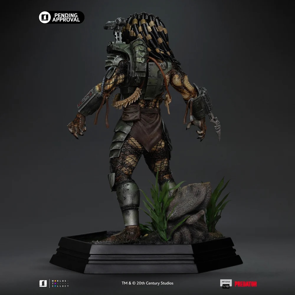 Iron Studios – Jungle Hunter – Predator Art Scale 1/10 Statue mit Dschungel-Diorama und Wechselköpfen