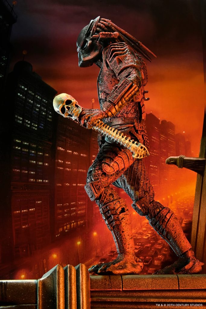 NECA – Predator 2 City Hunter – Poster Series 7″ Figur mit Gargoyle-Base