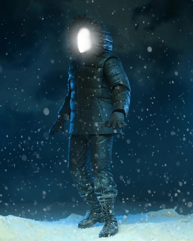 NECA – The Thing – Poster Series 7″ Figur mit LED-Gesicht im Kinoplakat-Design