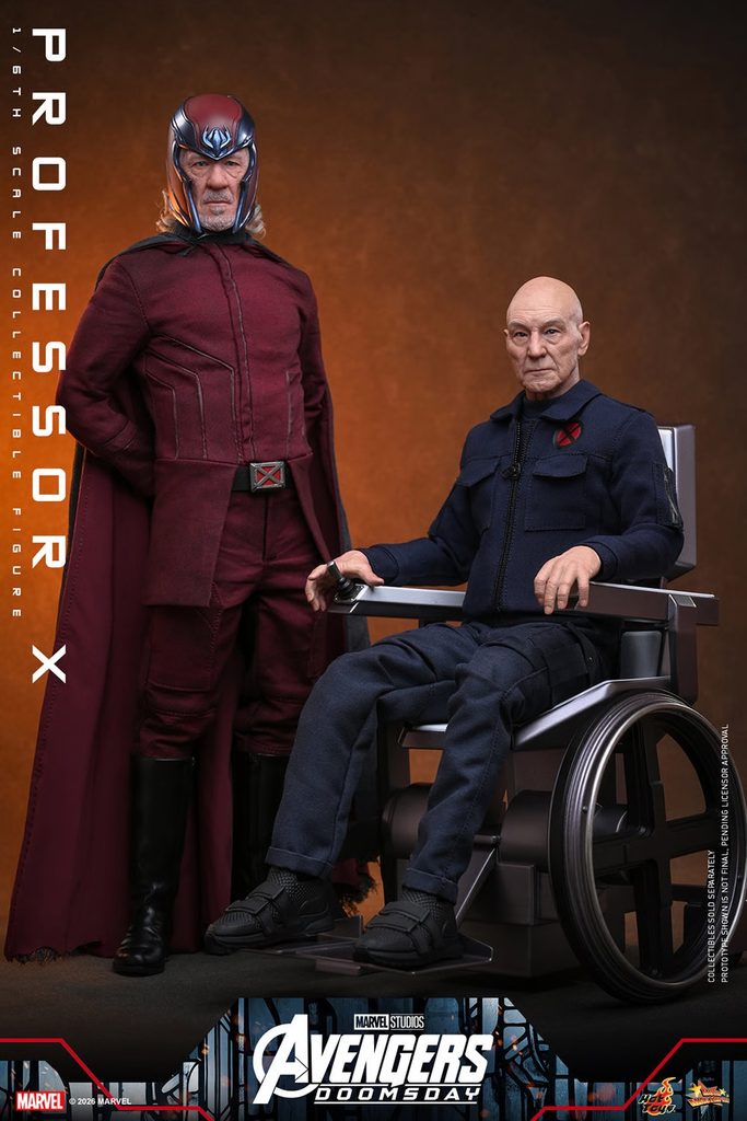 Hot Toys – Professor X – MMS917 1/6 Scale Figur mit Rollstuhl aus Avengers: Doomsday