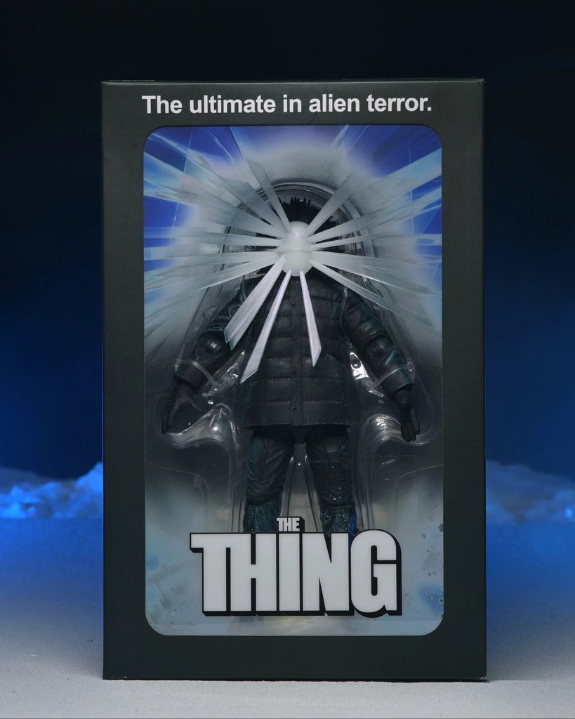 NECA – The Thing – Poster Series 7″ Figur mit LED-Gesicht im Kinoplakat-Design