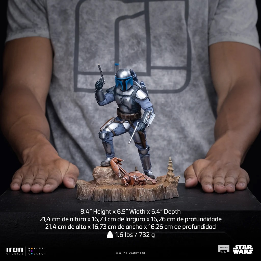 Iron Studios – Jango Fett – Art Scale 1/10 Statue aus Star Wars: Angriff der Klonkrieger