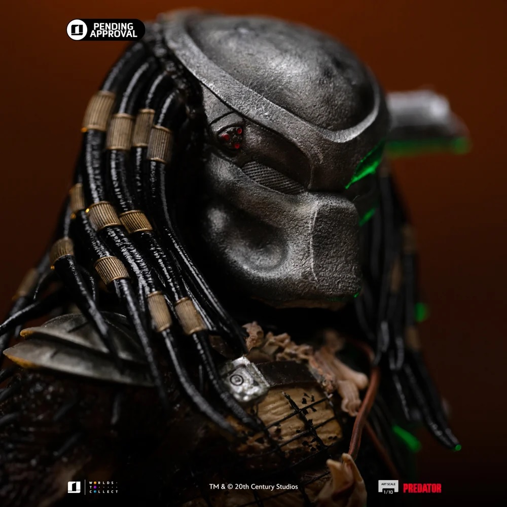 Iron Studios – Jungle Hunter – Predator Art Scale 1/10 Statue mit Dschungel-Diorama und Wechselköpfen