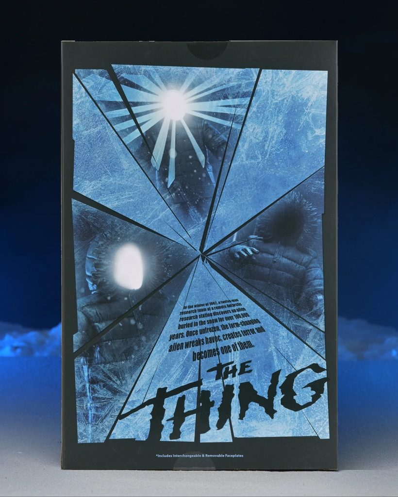 NECA – The Thing – Poster Series 7″ Figur mit LED-Gesicht im Kinoplakat-Design