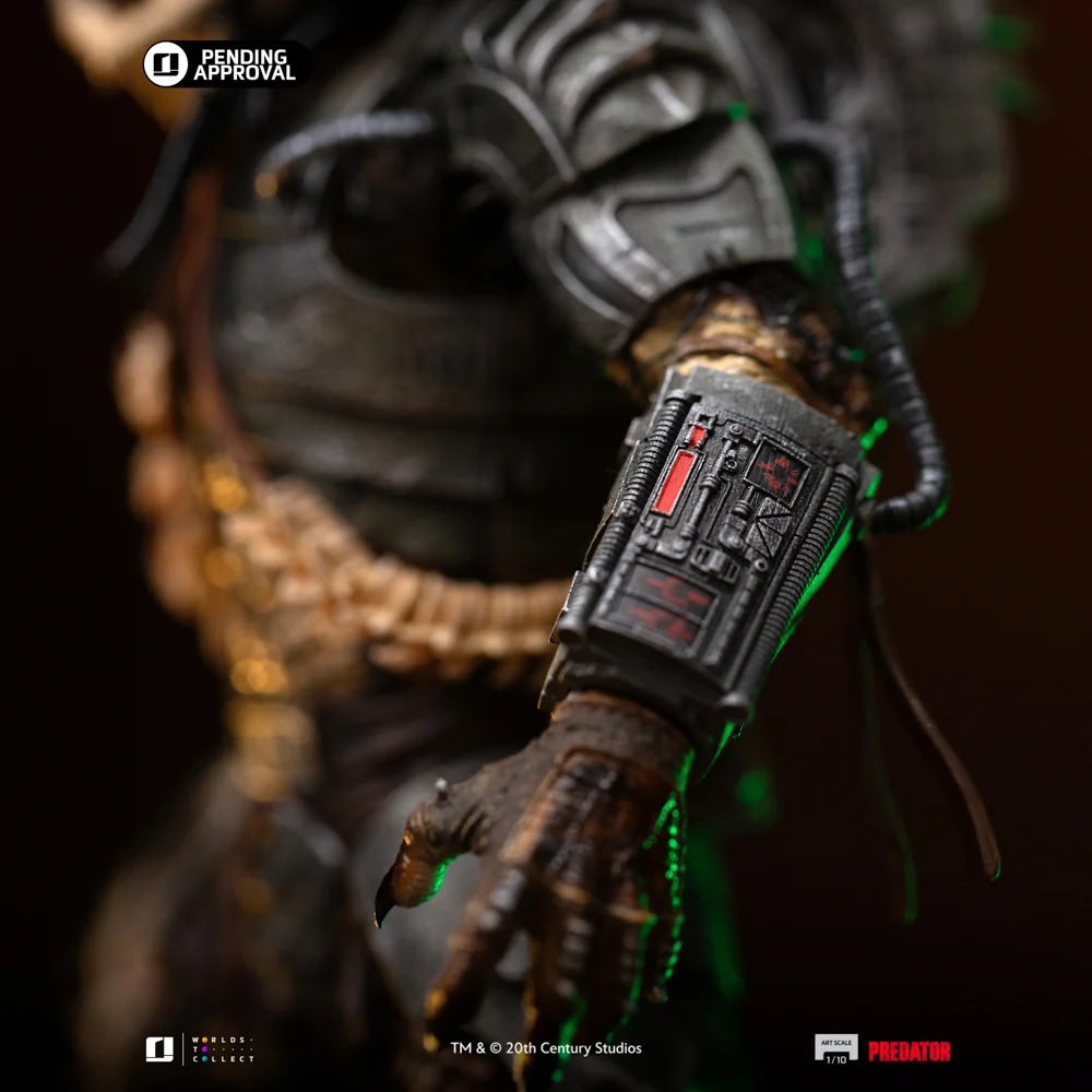 Iron Studios – Jungle Hunter – Predator Art Scale 1/10 Statue mit Dschungel-Diorama und Wechselköpfen
