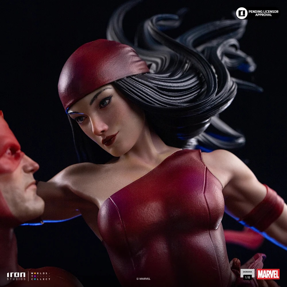Iron Studios – Daredevil und Elektra – Marvel Comics Diorama 1/6 mit 52 cm Höhe